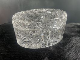 Blei Kristall Dose Vintage * Bonbonnière Cristal de plomb