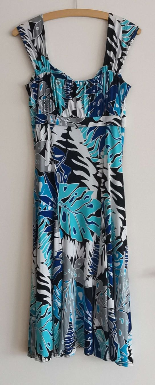 Vestiti: Blaues Kleid mit Blättern – Usato da Zug venduto da WickiPanda 1