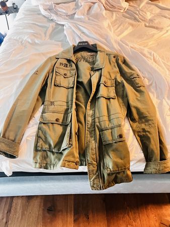 Jacke Eight & Nine Herren Militär Gr. XXL Khaki Zustand gut