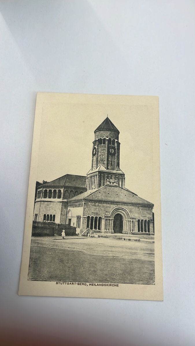 Cartoline postali: Historische Ansichtskarte: Heilandskirche Stuttgart-Berg – Usato da Muttenz venduto da Totkel