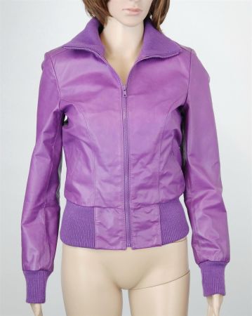 Vero Moda Damen Lederjacke Echtleder Jacke/violet/Gr.XS