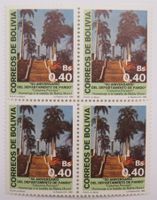 Briefmarken Bolivien 4er-Block 0.40 Bs 1988 postfrisch **