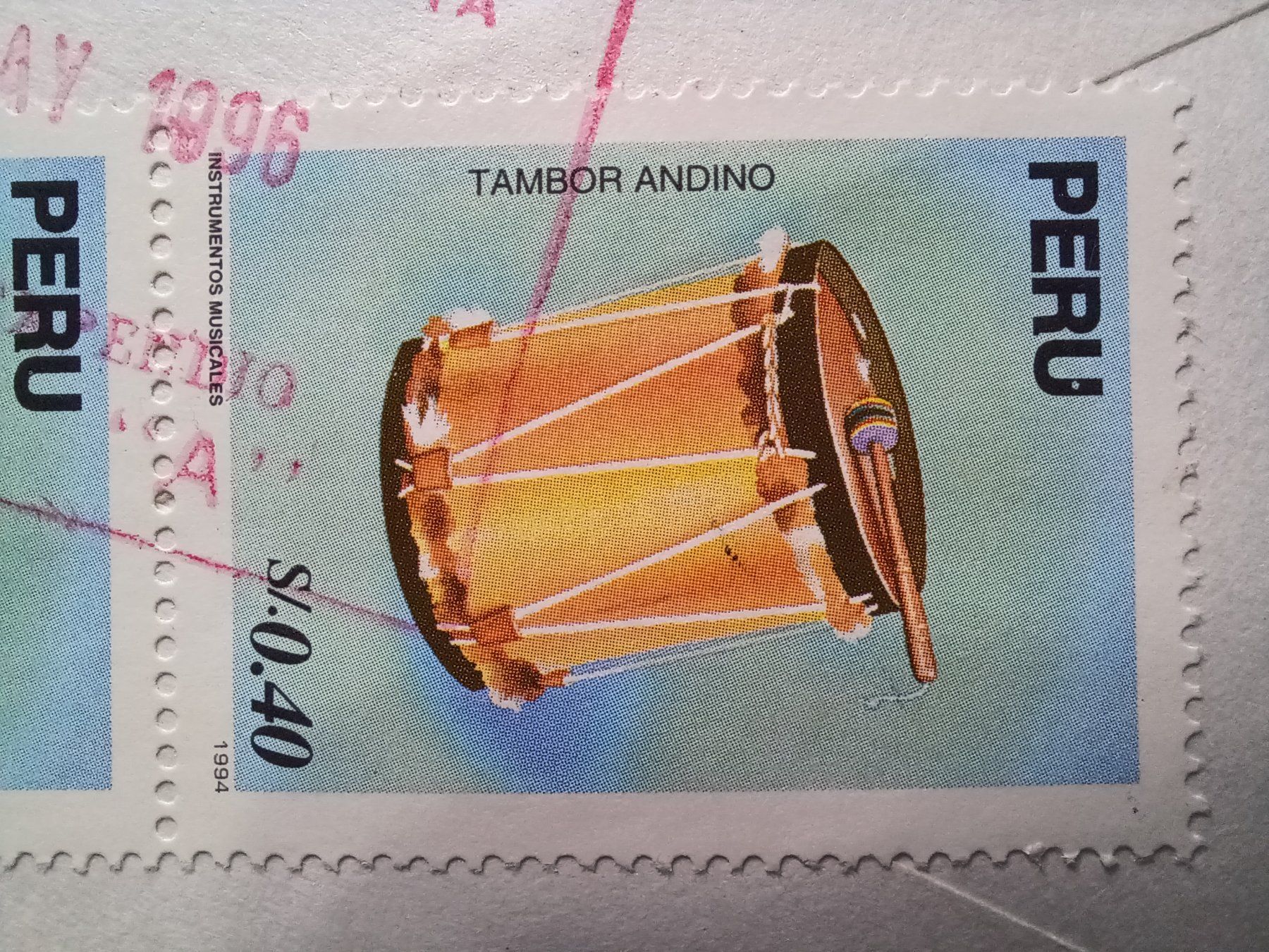 Alle Briefmarken: PERU nach Wil (SG) 1996 – Gebraucht aus Aarau Rohr von mgvw 4