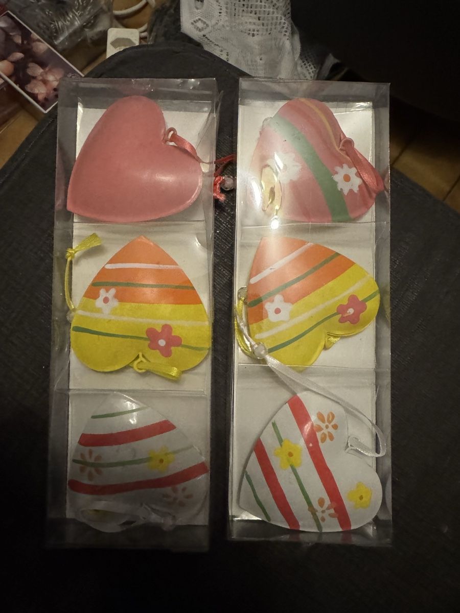 Alle Dekorationen: Lot de 2 décorations de Noël coeur maman – Neu und originalverpackt aus Veyrier von kimedovapa