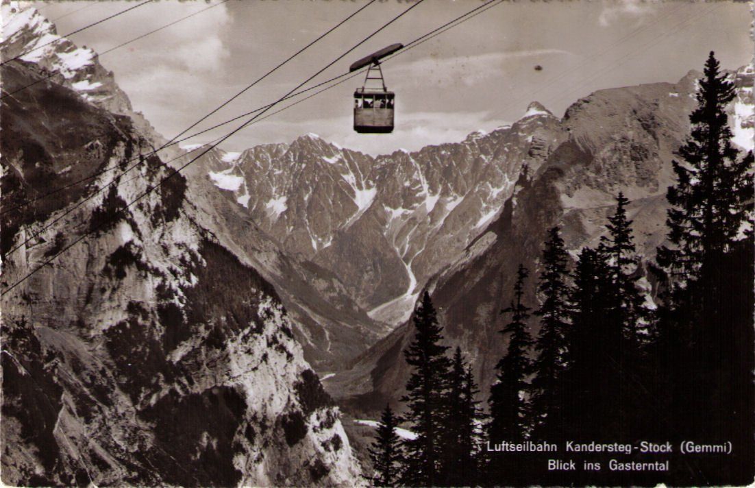 Cartoline postali: Kandersteg - Luftseilbahn Stock – Usato da Binningen venduto da Mountainrider