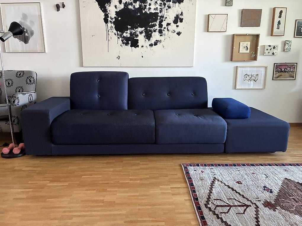 Vitra Sofas: Vitra Sofa Polder blau – Gebraucht aus Zürich von sst_26js
