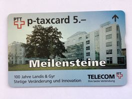 Taxcard W-35 Meilensteine Telecom Luzern ungebraucht 850 Ex