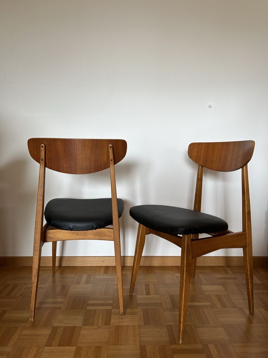Sedie: Dänische Teakholz Vintage Stühle – Usato da Winterberg ZH venduto da vanilleinspiration