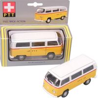 Schweizer Postauto VW Bus, 1972, 11cm, Metall, Welly, neu