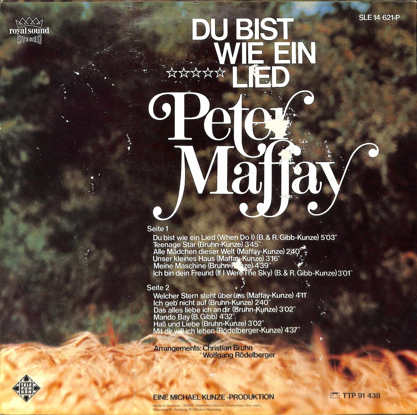 Schallplatten: LP: Peter Maffay - Du bist wie ein Lied – Gebraucht aus Trimmis von Dres2 1