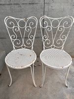 Vintage  Gartenstühle aus Eisen, 1950,  2er Set
