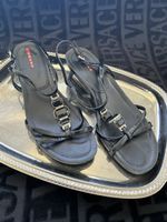 Schwarze Prada Sandalen Gr. 38