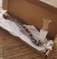 Glaspfeife mit bunten Kugeln - Neu und unbenutzt!