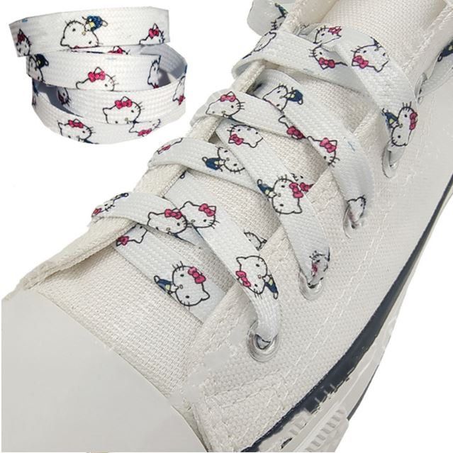 Scarpe per ragazze: Hello Kitty Schuhbändel 120cm Comic Katze Sneaker Turnschuhe – Nuovo e nell'imballaggio originale da Dättlikon venduto da easythings 1