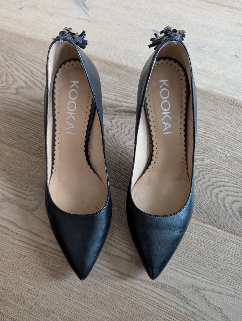 Kookai Scarpe da donna: Kookai Lederschuhe, schwarz, Gr. 37 – Usato da Zürich venduto da kein-design