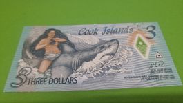 Cook Islands 3 Dollar Note - Selten und neuwertig!
