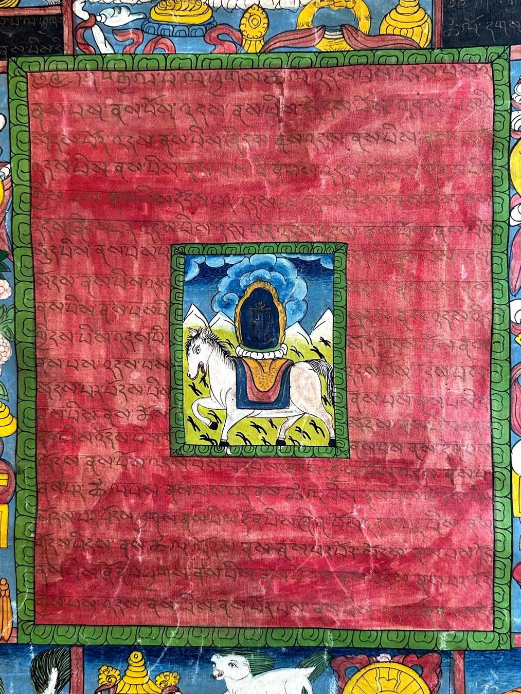 Gemälde: Antiker, asiatischer, Thangka original gemalt – Gebraucht aus Seltisberg von quadartswiss 6