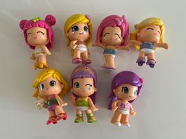 7 kleine Puppen Figuren