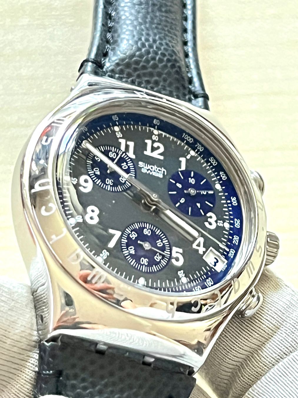 Swatch Orologi: Swatch Chronograph Uhr  mit schwarzem Led... – Usato da Grenchen venduto da chththl 6