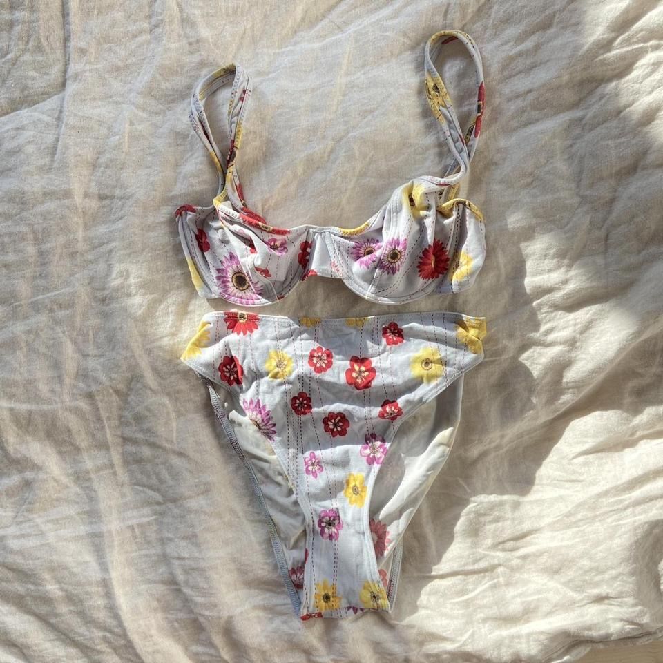 Maillots de bain & Bikinis: Floral 70s cut bikini set size S – D'occasion à Spiegel b. Bern par pre1ovedthreads 2
