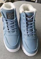 Winterstiefel gefüttert blau Grösse 39,5  Neu