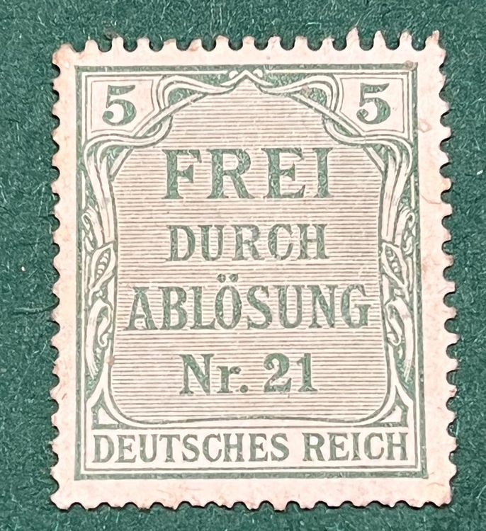 Briefmarke Deutsches Reich Frei Durch Ablosung Nr Kaufen Auf Ricardo