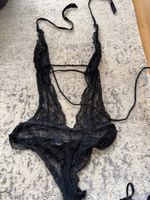 Damen Body Spitze schwarz rückenfrei guter Zustand