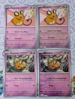 🇫🇷 Pokémon lot 4 cartes Dedenne avec reverse (SSP, PAF) FR