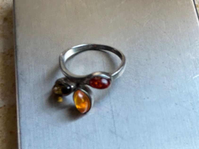 Anelli: Silberring mit drei Bernstein - einzigartig (53) – Usato da Laufen venduto da belleskulptur 9