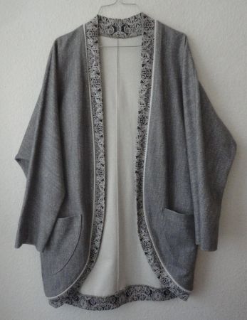 Damen Mantel ungefüttert Handmade Gr. 40