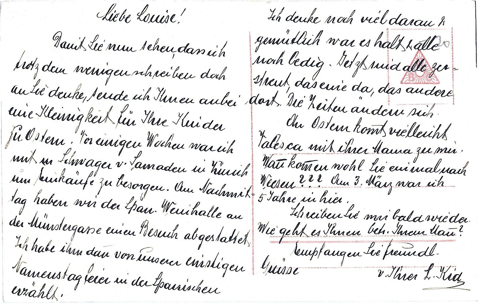 Ansichtskarten: 4 Osterngrüsse – Gebraucht aus Bütschwil von Jackson1A 7