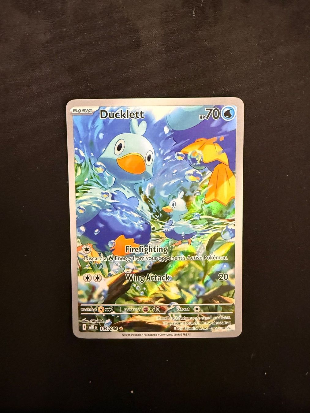 Pokémon Carte collezionabili: Pokemon Ducklett 109/086 AR EN – Usato da Buchs SG venduto da Rheintalseller