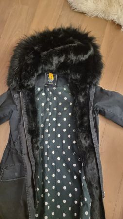 Blonde No8 Damenparka, Vintage look, abnehmbares Fell, Gr 36
