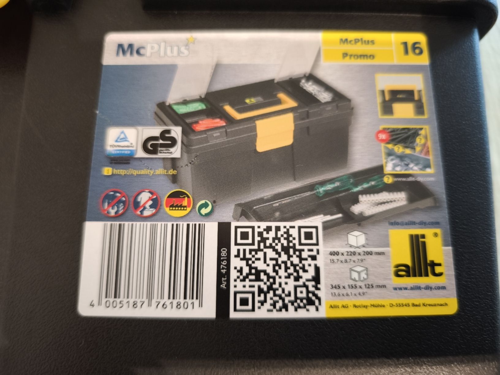 Valigie: Allit McPlus Werkzeugkoffer 16" – Nuovo e nell'imballaggio originale da Birmensdorf ZH venduto da Hagenbuchertrade 7