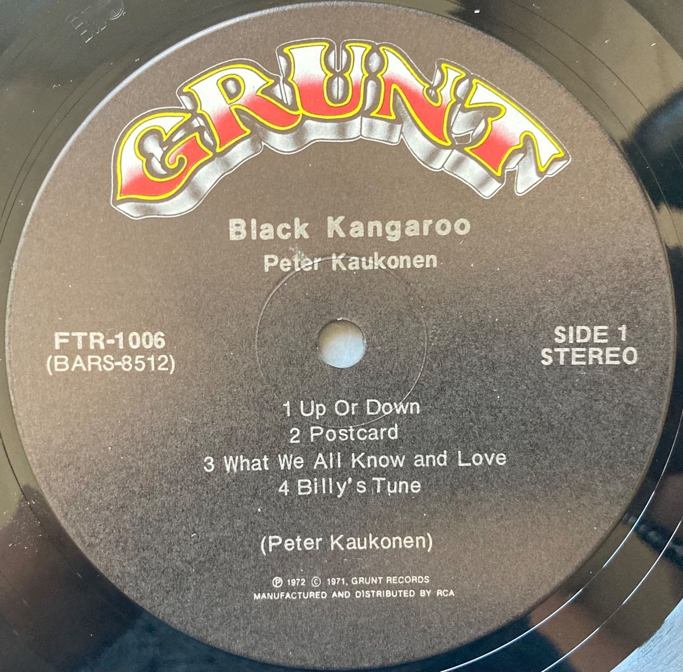 Dischi in vinile: JEFFERSON AIRPLANE - PETER KAUKONEN - BLACK KANGAROO – Usato da Poliez-Pittet venduto da Newtown-Records 3