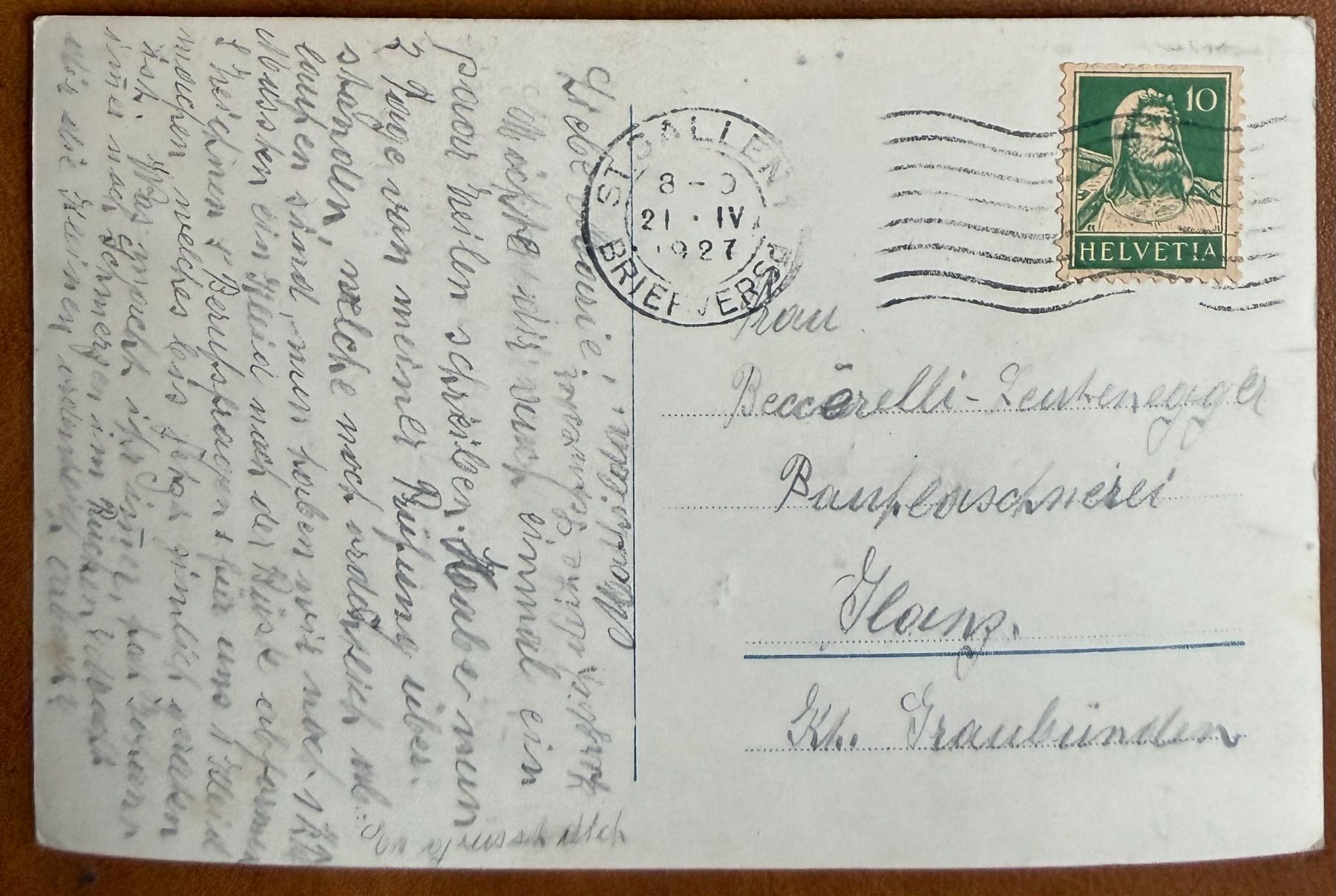 Cartoline postali: St. Gallen - Panorama 1927 – Usato da Lutry venduto da Ediego 1