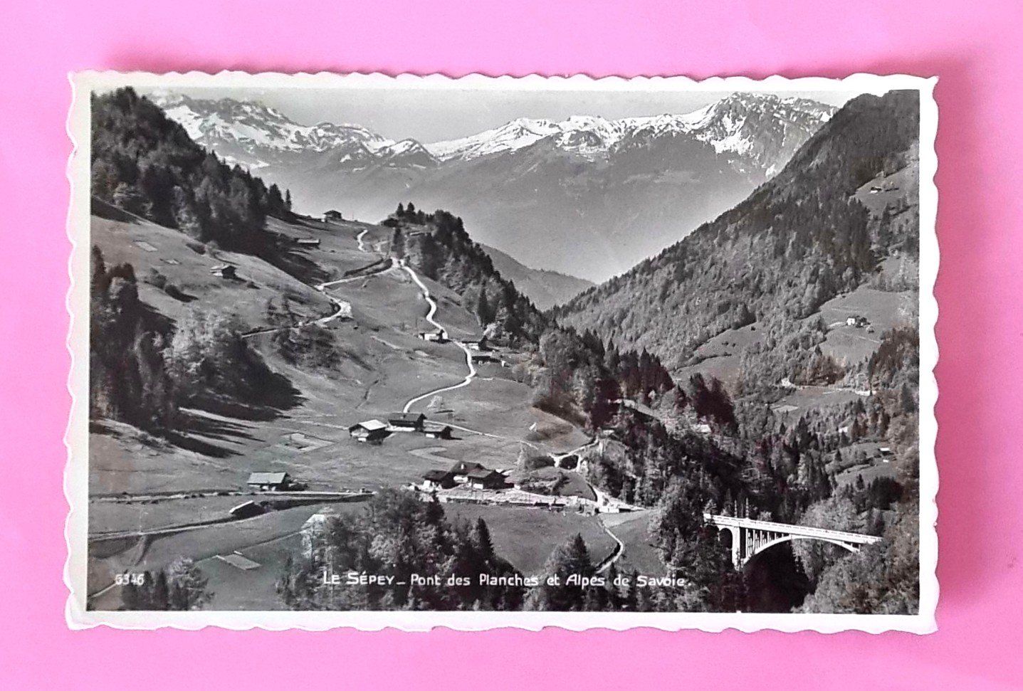Cartoline postali: Le Sepey -Viaduc des Planches - Chemin de fer - 1952 – Usato da Rothrist venduto da RROENK