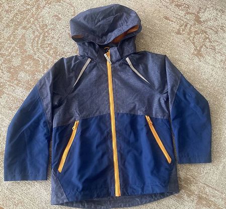 Freizeitjacke Gr. 122, blau-orange