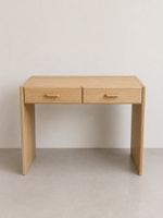Flurkommode/Schreibtisch, Holzoptik, 2 Schubladen