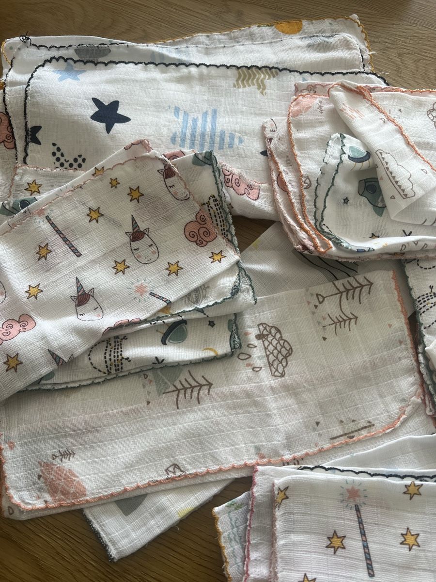 Pasti del neonato: 12x babytücher neu – Nuovo e nell'imballaggio originale da Triesen venduto da Yellow1818 1