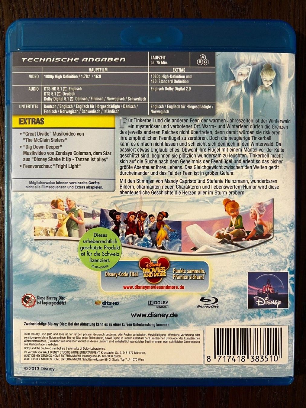 Alle DVDs: Das Geheimnis der Feenflügel – Gebraucht aus Zürich von Blu-ray_ZH 1