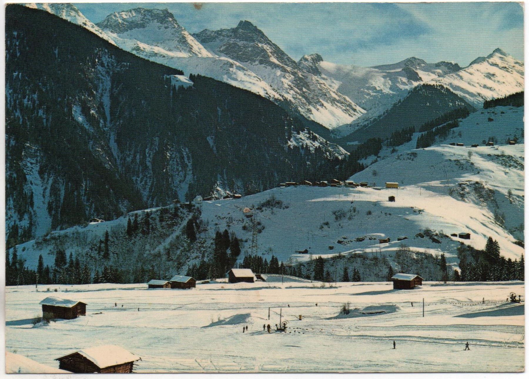 Ansichtskarten: DISENTIS Uto-Ring - Balkonaussicht - Skilift – Gebraucht aus Jona von philajona