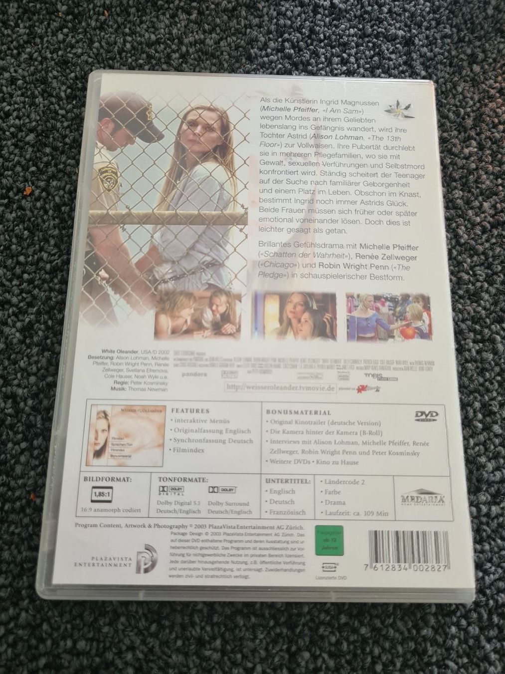Tutti i DVDs: WEISSER OLEANDER(8187) – Usato da Ruswil venduto da Ruck.Zuck. 1