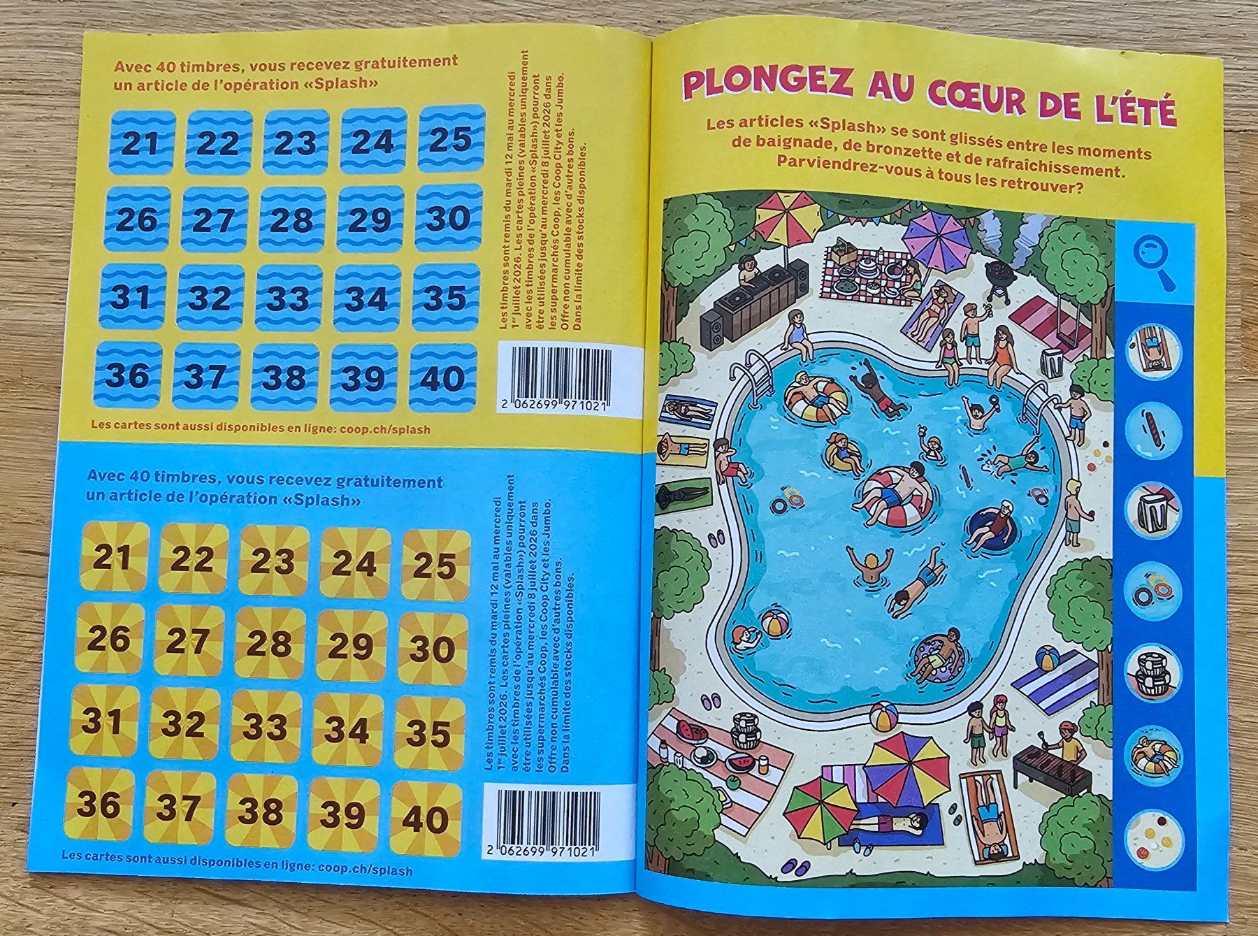 Coop Raccolte di bollini & punti: 22 timbres Coop - "Splash" – Nuovo (secondo la descrizione) da Court venduto da Jovi2 5