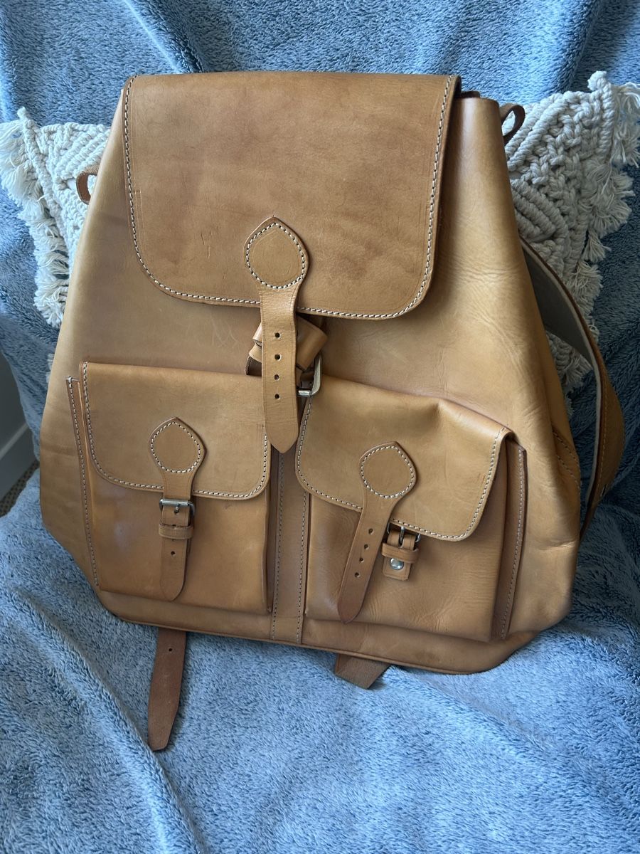 Zaini: Lederrucksack – Usato da Wohlen b. Bern venduto da Honeypie