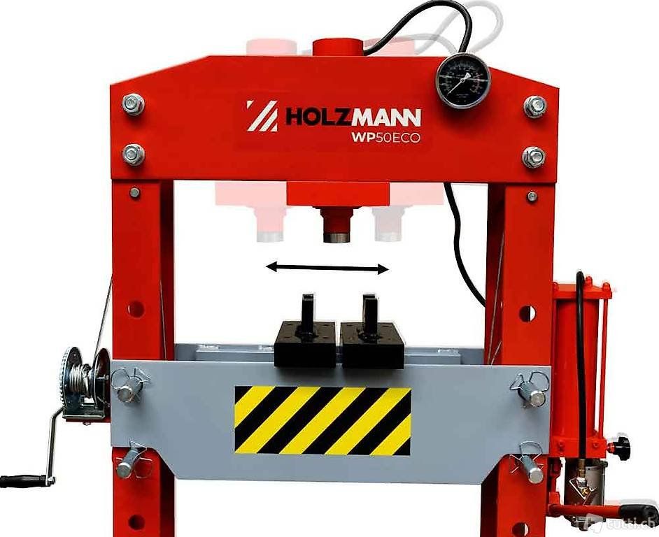 Holzmann Tutte le macchine: Werkstattpresse 50T Aktion – Nuovo e nell'imballaggio originale da Aarwangen venduto da Maschinenhandelkulms 1