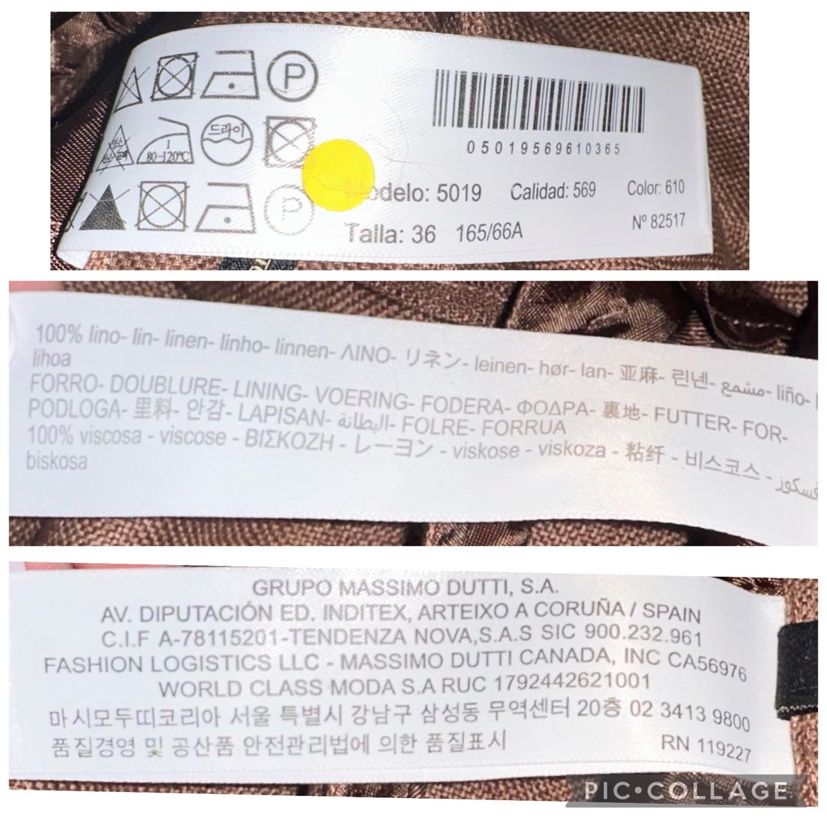Massimo Dutti Pantaloni: MASSIMO DUTTI HOSE GR. 36 LEINEN neuwertig – Nuovo (secondo la descrizione) da Unteraegeri venduto da MH203 9