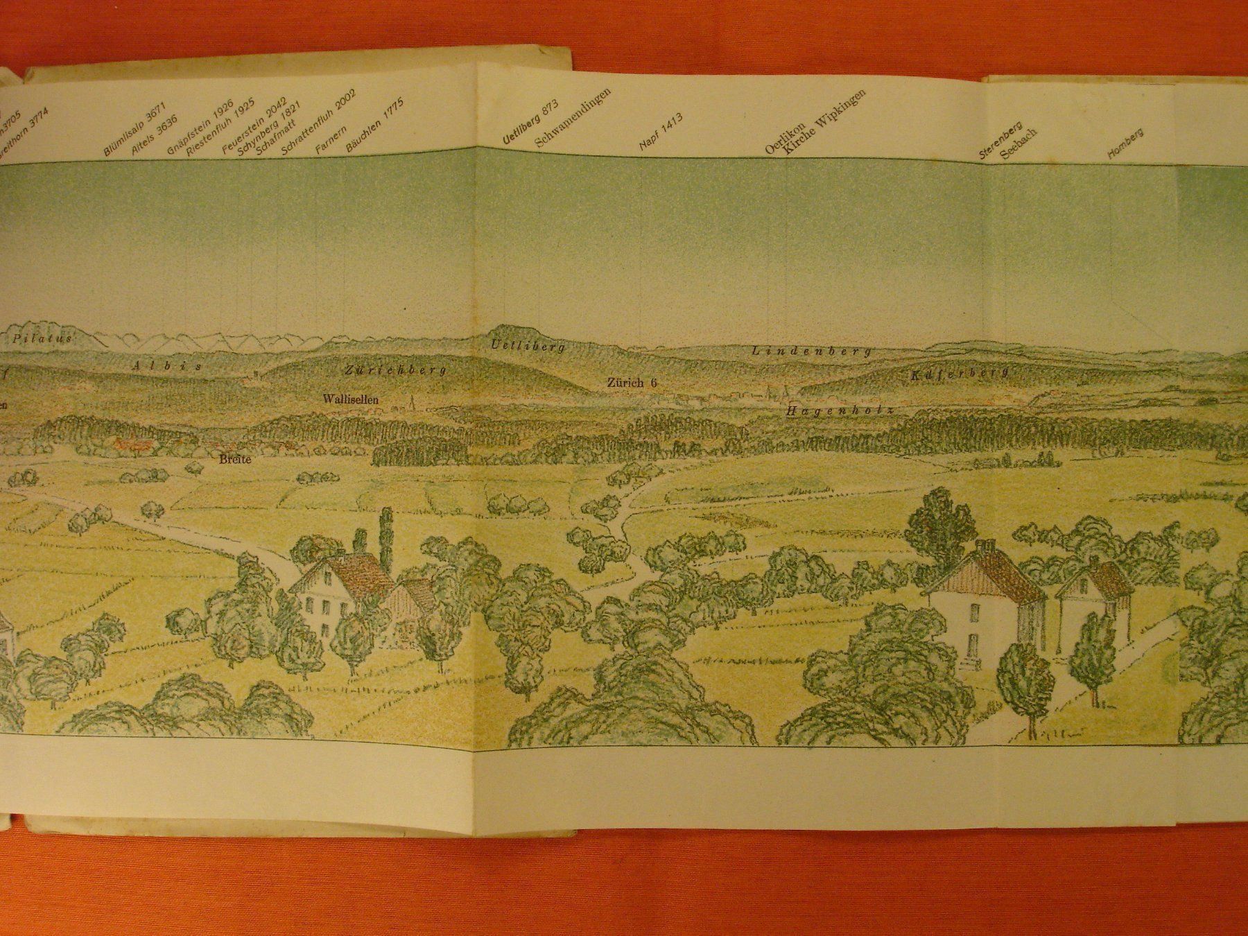 Libri: PANORAMA BRÜTTEN, 1921 – Usato da Grüningen venduto da Kartensammler 4