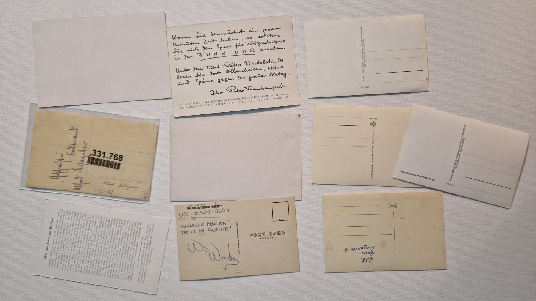 Autografi: 20 Original Autogramme alt - Schauspieler CH / D (Package 2) – Usato da Salmsach venduto da aacs65 9