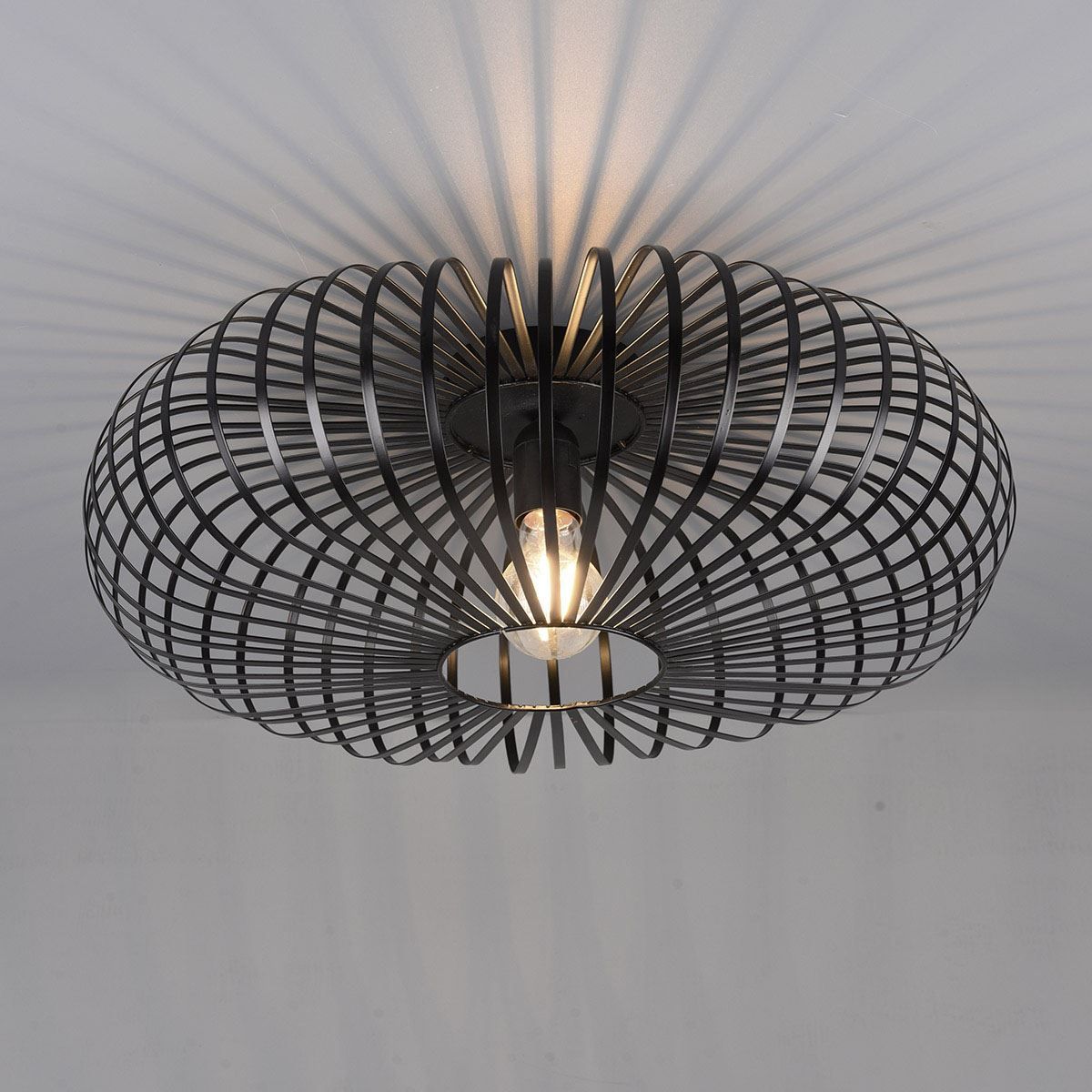 Lampadari & plafoniere: Deckenleuchte, Schwarz, 50 cm Ø – Nuovo (secondo la descrizione) da Kreuzlingen venduto da Smart-Light